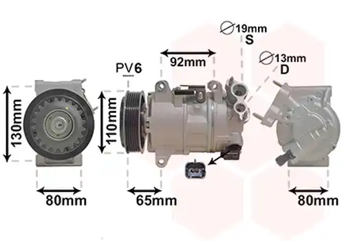 компресор за климатик VAN WEZEL 4001K703