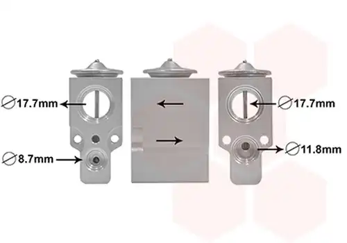 разширителен клапан, климатизация VAN WEZEL 43001488