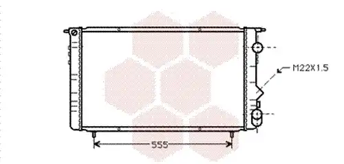 воден радиатор VAN WEZEL 43002150