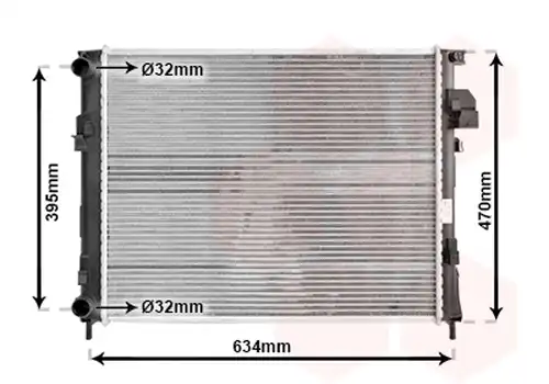 воден радиатор VAN WEZEL 43002303