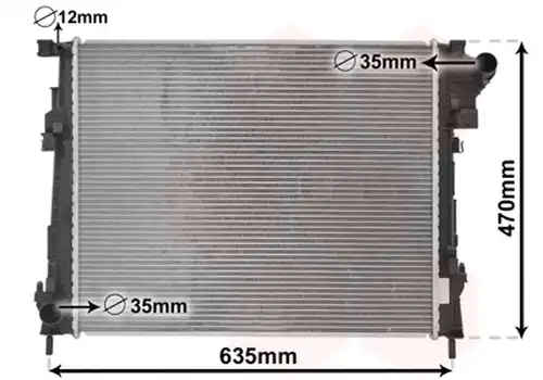 воден радиатор VAN WEZEL 43002427