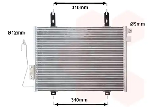 кондензатор, климатизация VAN WEZEL 43005221