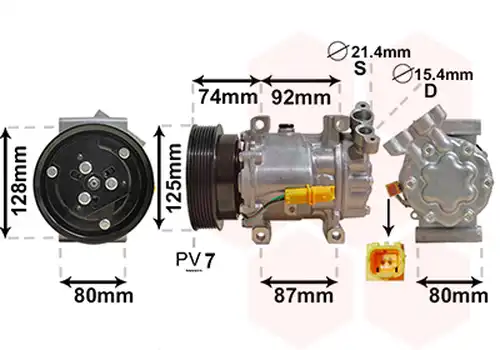 компресор за климатик VAN WEZEL 4300K452