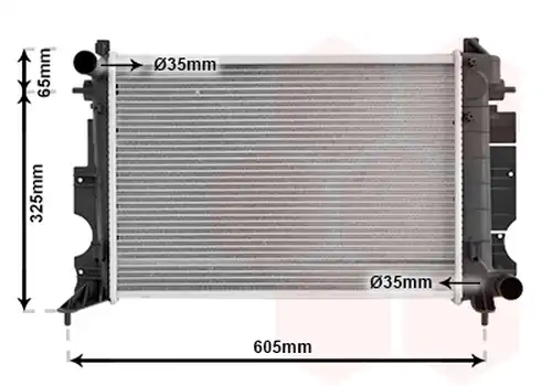 воден радиатор VAN WEZEL 47002026