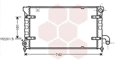 воден радиатор VAN WEZEL 49002028