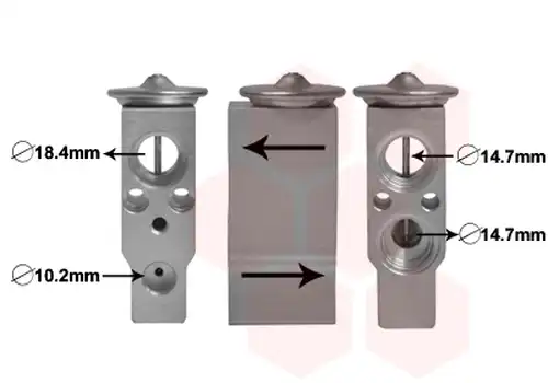 разширителен клапан, климатизация VAN WEZEL 51001094