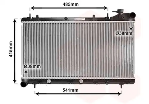 воден радиатор VAN WEZEL 51002016