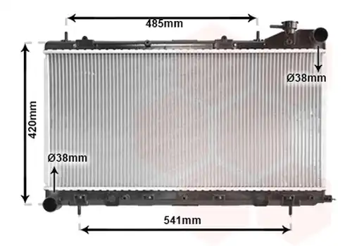 воден радиатор VAN WEZEL 51002045