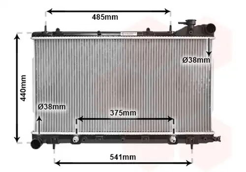 воден радиатор VAN WEZEL 51002049