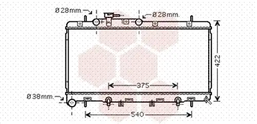 воден радиатор VAN WEZEL 51002059