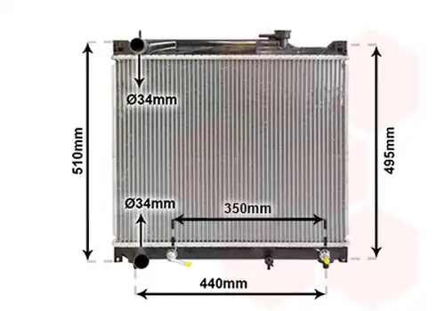 воден радиатор VAN WEZEL 52002047