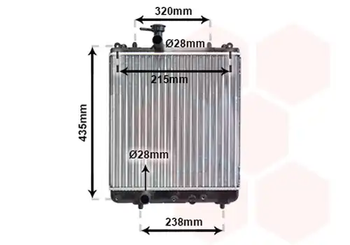 воден радиатор VAN WEZEL 52002061