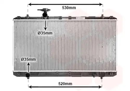 воден радиатор VAN WEZEL 52002062