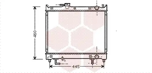 воден радиатор VAN WEZEL 52002071