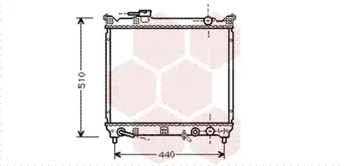 воден радиатор VAN WEZEL 52002072