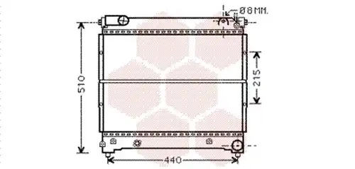 воден радиатор VAN WEZEL 52002074