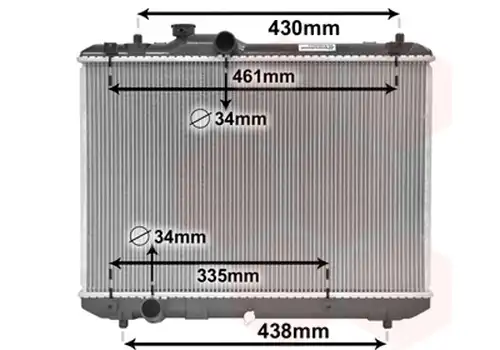 воден радиатор VAN WEZEL 52002083