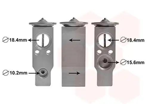 разширителен клапан, климатизация VAN WEZEL 53001637