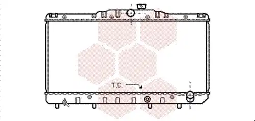 воден радиатор VAN WEZEL 53002030