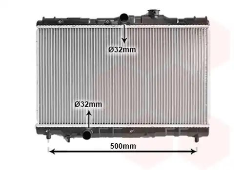 воден радиатор VAN WEZEL 53002115