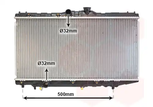 воден радиатор VAN WEZEL 53002123