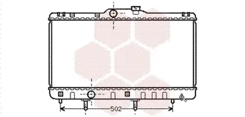 воден радиатор VAN WEZEL 53002148