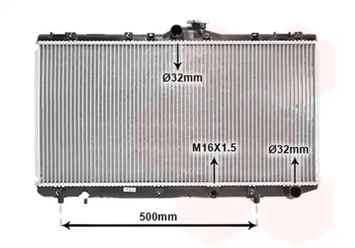 воден радиатор VAN WEZEL 53002181