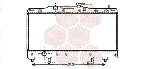 воден радиатор VAN WEZEL 53002204