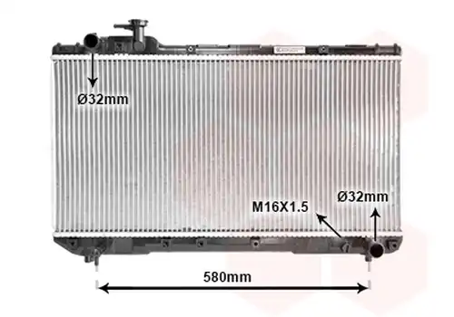 воден радиатор VAN WEZEL 53002219