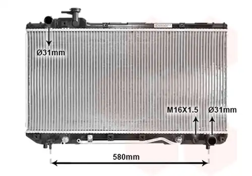 воден радиатор VAN WEZEL 53002220