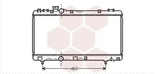 воден радиатор VAN WEZEL 53002230