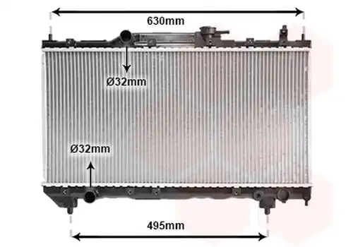 воден радиатор VAN WEZEL 53002237