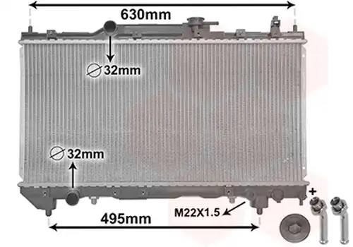 воден радиатор VAN WEZEL 53002238