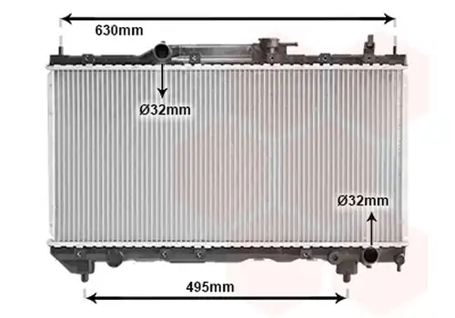 воден радиатор VAN WEZEL 53002283