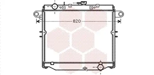 воден радиатор VAN WEZEL 53002379