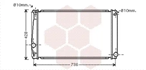 воден радиатор VAN WEZEL 53002419