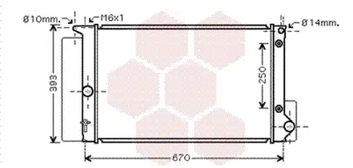 воден радиатор VAN WEZEL 53002474