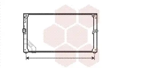 кондензатор, климатизация VAN WEZEL 53005166