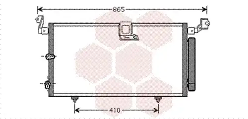 кондензатор, климатизация VAN WEZEL 53005384