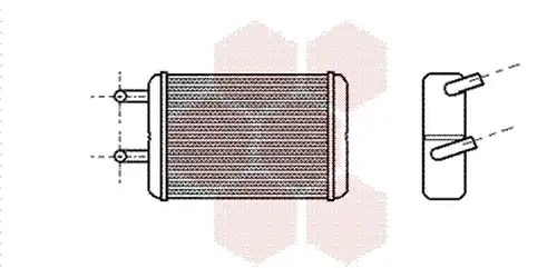 топлообменник, отопление на вътрешното пространство VAN WEZEL 53006133