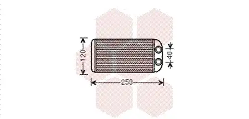 топлообменник, отопление на вътрешното пространство VAN WEZEL 53006557