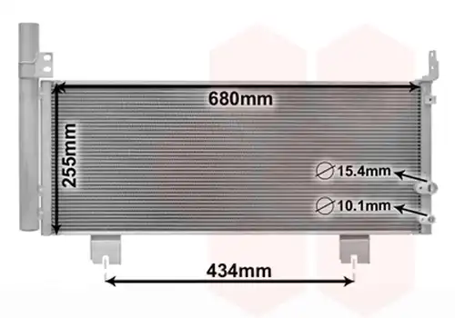 кондензатор, климатизация VAN WEZEL 56015701