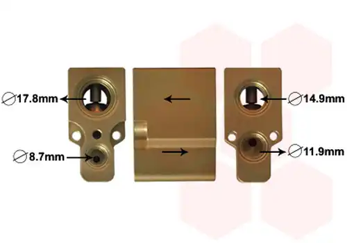 разширителен клапан, климатизация VAN WEZEL 58001076