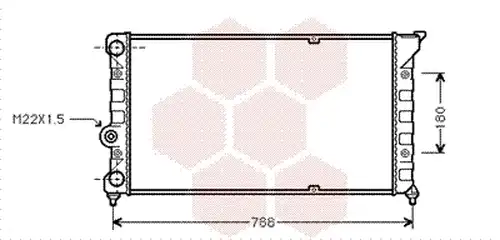 воден радиатор VAN WEZEL 58002079