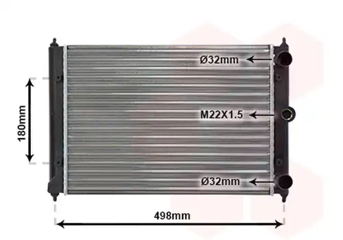 воден радиатор VAN WEZEL 58002092