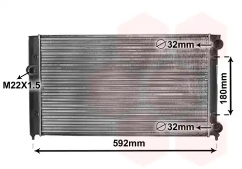 воден радиатор VAN WEZEL 58002099