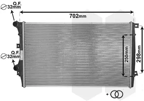 воден радиатор VAN WEZEL 58002206