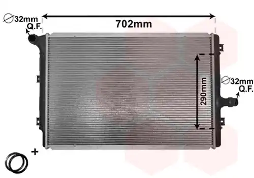 воден радиатор VAN WEZEL 58002208