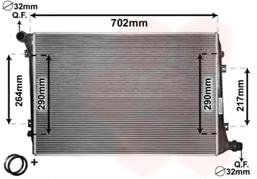 воден радиатор VAN WEZEL 58002224