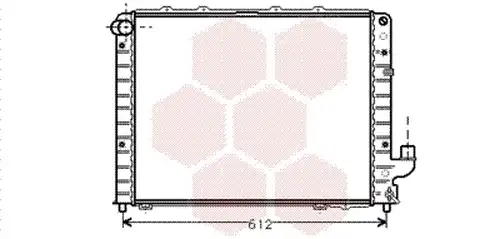 воден радиатор VAN WEZEL 73002059